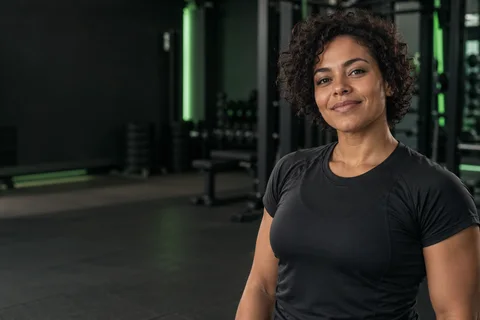 Modelo fitness — imagem ilustrativa